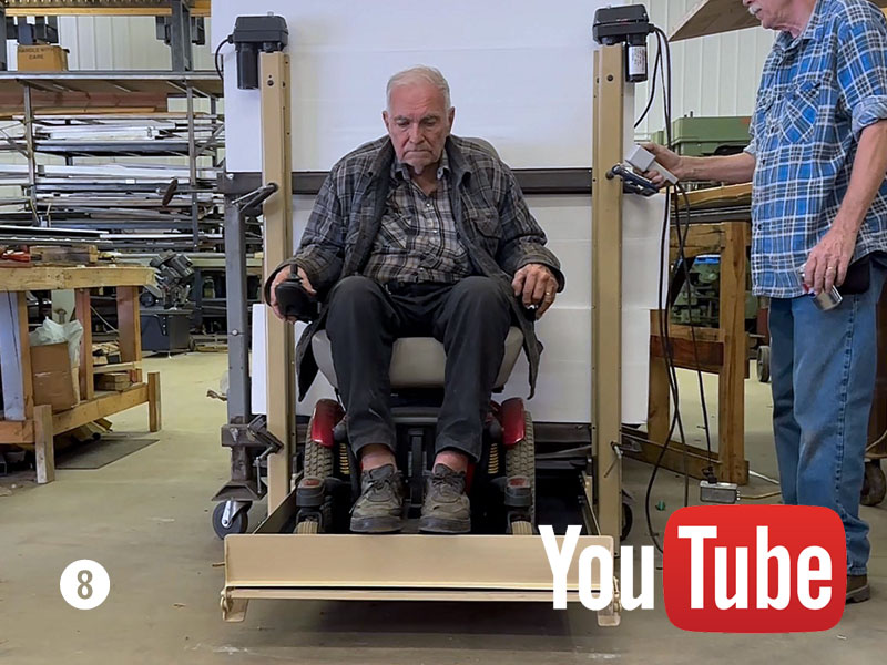 Elevated Electric Wheel Chair Platform Lift Elevated Electric Wheel Chair Platform Lift