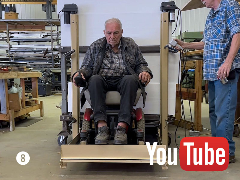 Elevated Electric Wheel Chair Platform Lift