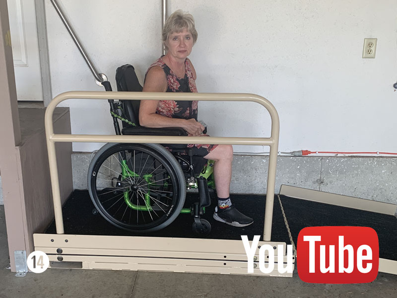 Garage Standing Wheelchair Lift 14